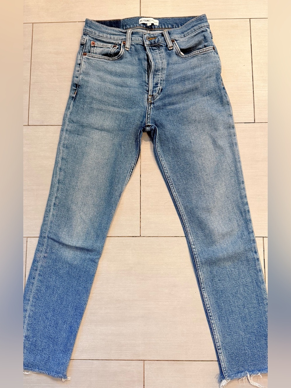 Re/Done jeans , straight leg slim, 26